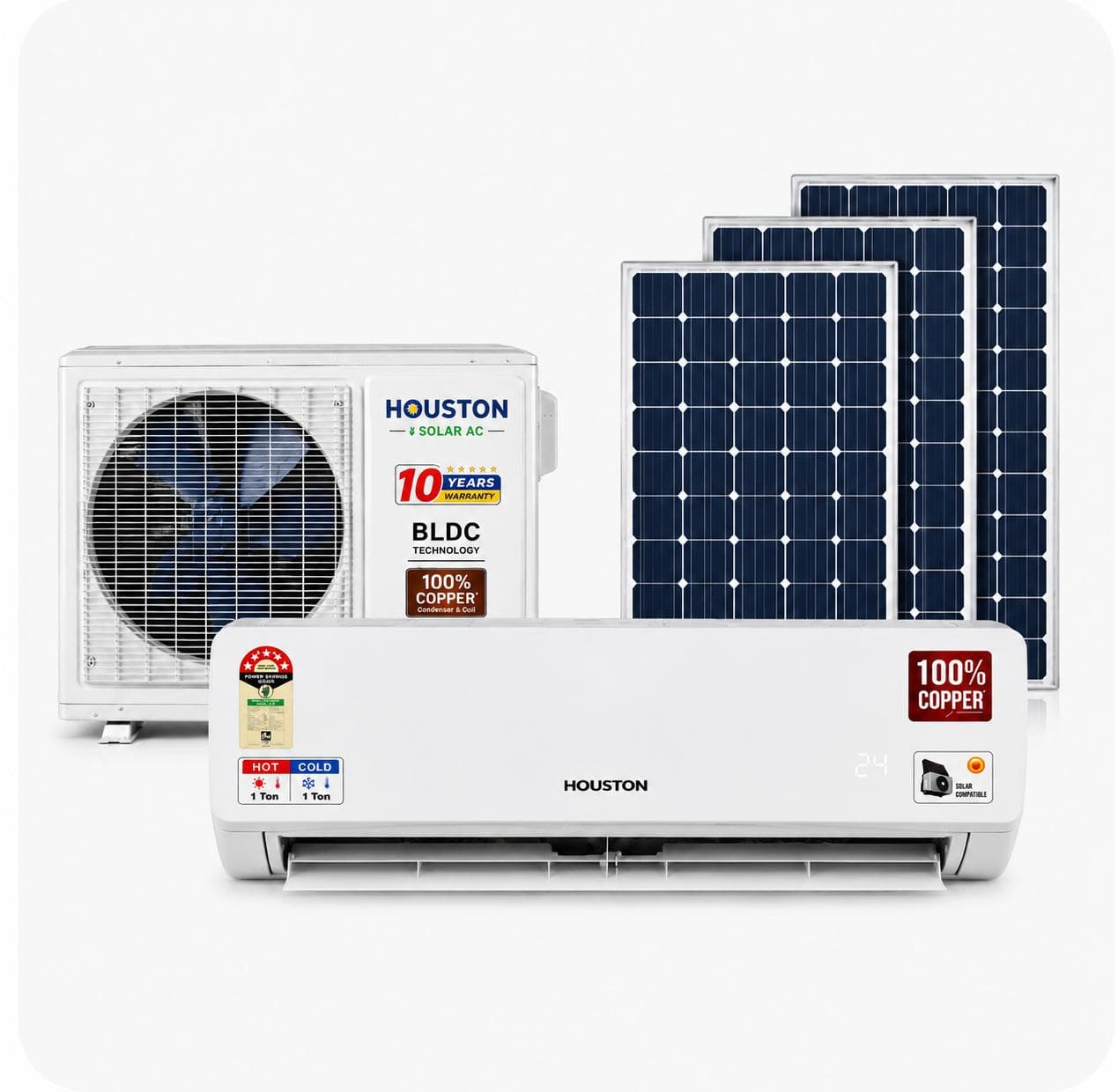 Houston Solar AC full set — help choosing the right tonnage for your room