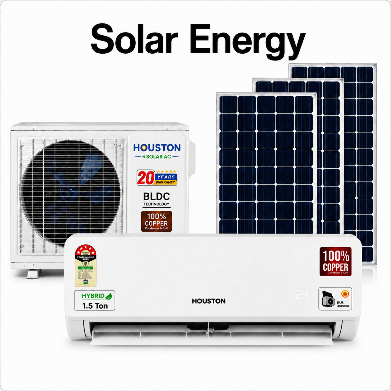 Houston 1.5 Ton Hybrid Solar AC